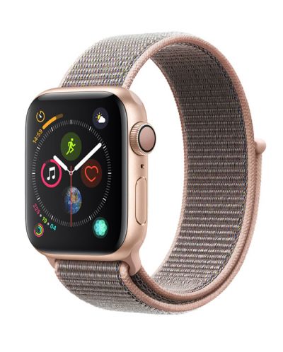 Смарт часовник Apple S4 - 40mm, розов, pink sand loop - 1