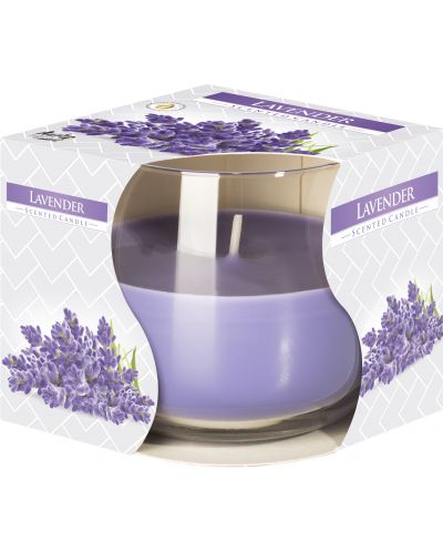 Ароматна свещ Bispol Aura - Lavender, 130 g - 1