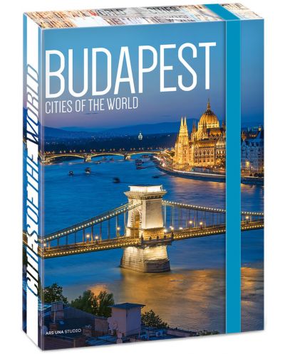 Кутия с ластик Ars Una Cities А4 - Будапеща, Верижният мост - 1