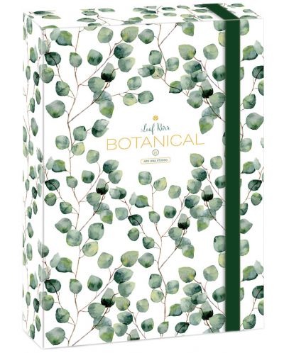 Кутия с ластик Ars Una Botanic Leaf А4 - 1
