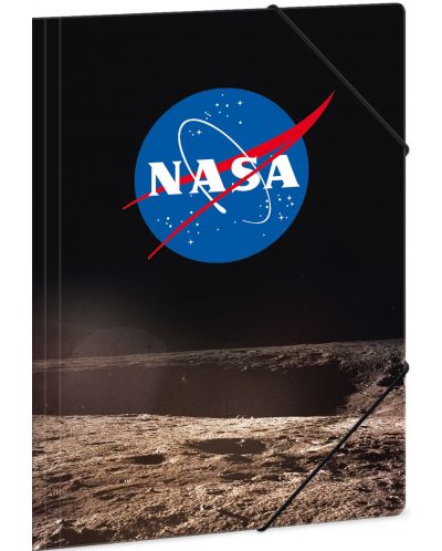 Папка с ластик Ars Una NASA - А4, логото на НАСА - 1