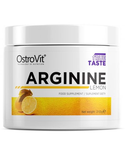 Arginine Powder, лимон, 210 g, OstroVit - 1