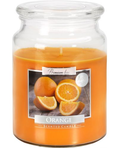 Ароматна свещ Bispol Premium - Orange, 500 g - 1