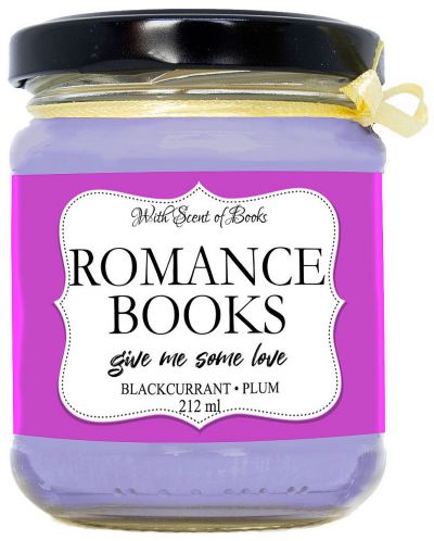 Ароматна свещ - Romance Books, 212 ml - 1