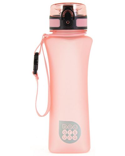 Бутилка за вода Ars Una - Розов мат, 500 ml - 1