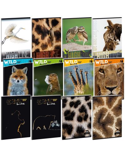 Ученическа тетрадка A4, 40 листа Ars Una Wild Life Moments - Асортимент