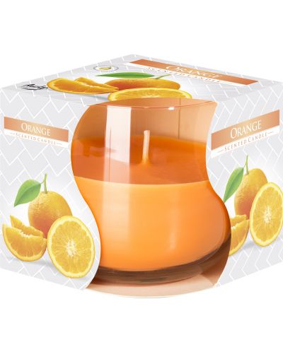 Ароматна свещ Bispol Aura - Портокал, 130 g - 1
