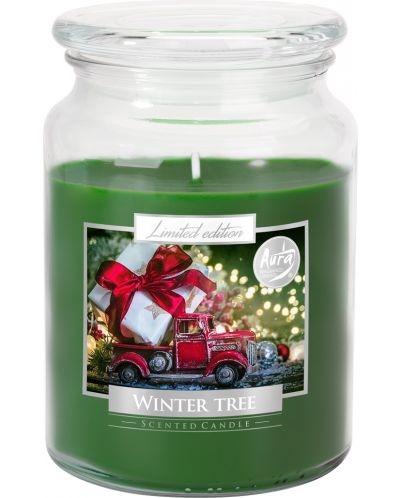 Ароматна свещ Bispol Premium - Winter Tree, 500 g - 1