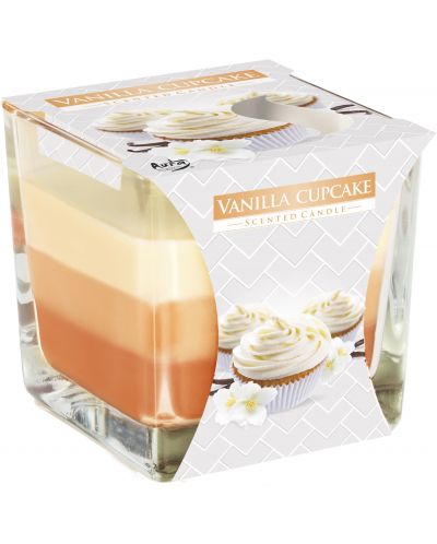 Ароматна свещ Bispol Aura - Vanilla Cupcake, 170 g - 1