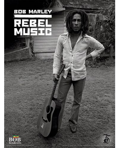 Арт принт Pyramid Music: Bob Marley - Rebel Music - 1
