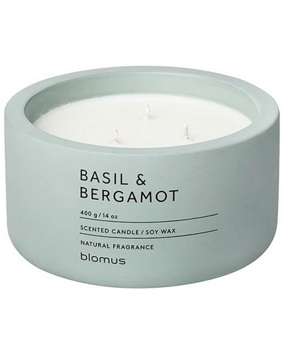 Ароматна свещ Blomus Fraga - XL, Basil & Bergamot, Pine Gray - 1