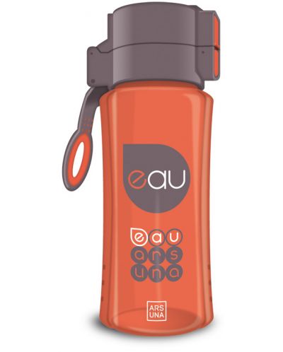 Бутилка за вода Ars Una - Оранжева, 450 ml - 1