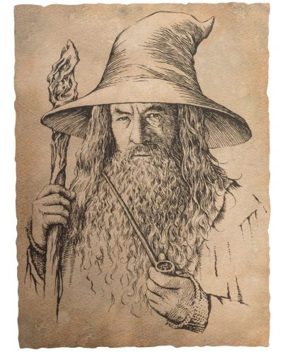 Арт принт Weta Movies: The Lord of the Rings - Portrait of Gandalf the Grey - 1