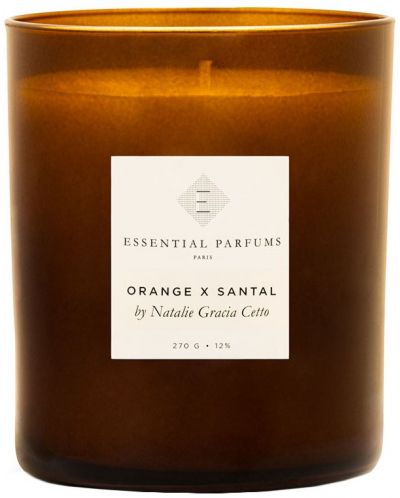 Ароматна свещ Essential Parfums - Orange x Santal by Natalie Gracia Cetto, 270 g - 1