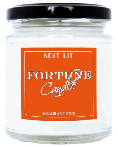 Ароматна свещ с късметче Next Lit Fortune Candle - Fragrant Five, на английски - 1
