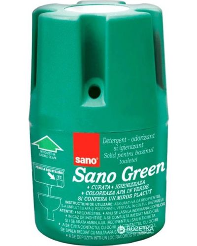 Ароматизатор за тоалетното казанче Sano - Green, 150 g - 1