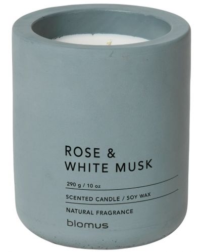 Ароматна свещ Blomus Fraga - L, Rose & White Musk, FlintStone - 1