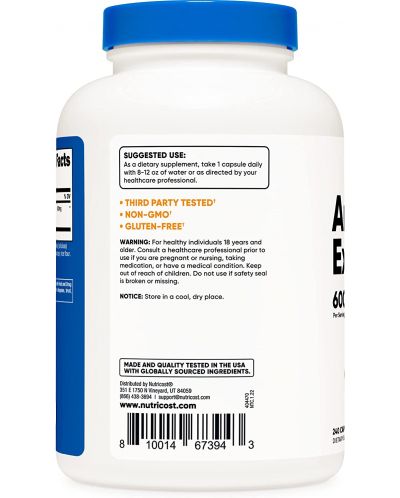 Artichoke Extract, 240 капсули, Nutricost - 3