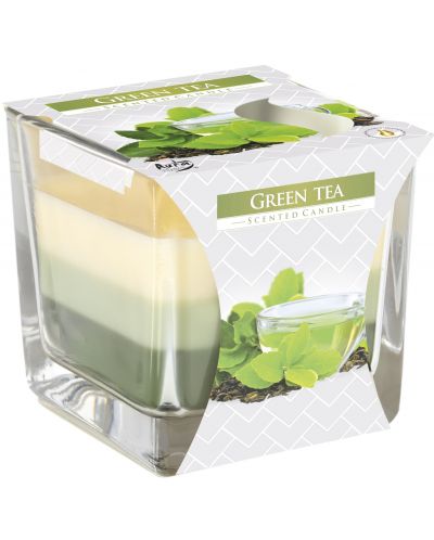 Ароматна свещ Bispol Aura - Green Tea, 170 g - 1