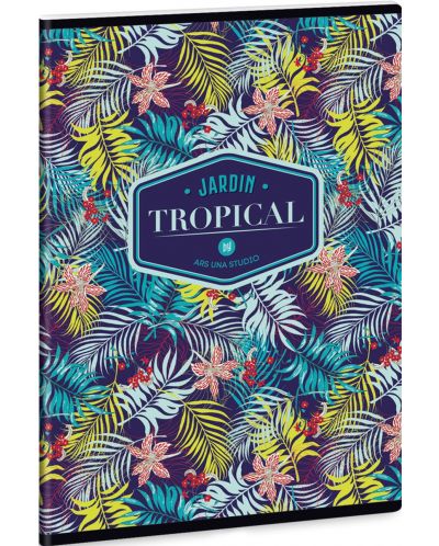 Ученическа тетрадка A5, 40 листа Ars Una Tropical - Lily Flower