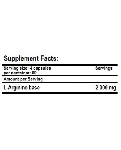Arginine, 120 капсули, Amix - 2