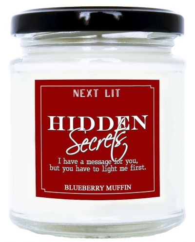 Ароматна свещ Next Lit Hidden Secrets - Изгарям по теб, на български език - 1