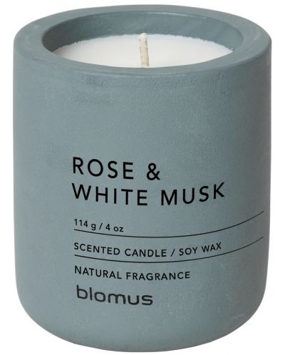 Ароматна свещ Blomus Fraga - S, Rose & White Musk, FlintStone - 1
