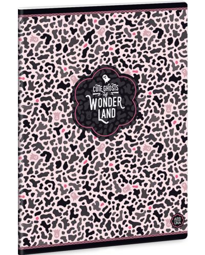 Ученическа тетрадка A5, 40 листа Ars Una Wonderland - Ghost Pink