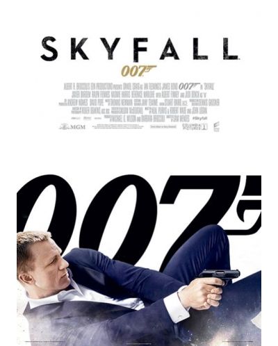Арт принт Pyramid Movies: James Bond - Skyfall One Sheet - White - 1
