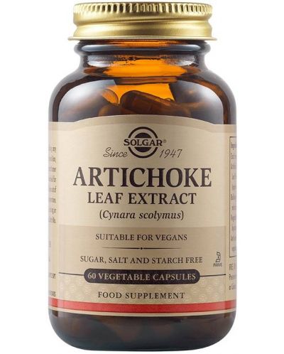 Artichoke Leaf Extract, 60 растителни капсули, Solgar - 1