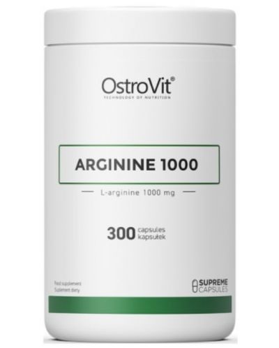 Arginine 1000, 300 капсули, OstroVit - 1