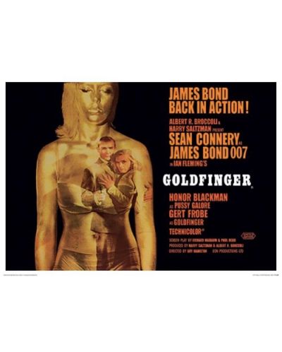 Арт принт Pyramid Movies: James Bond - Goldfinger Projection - 1