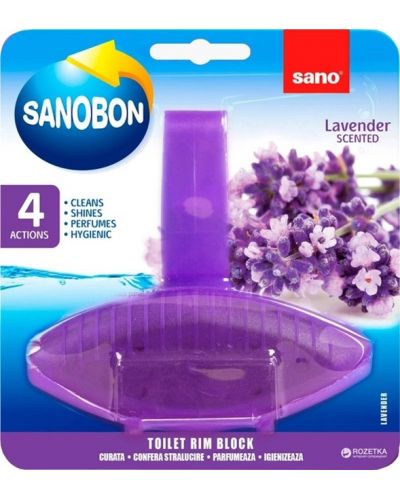 Ароматизатор за тоалетна Sano - WC Lavender, 55 g - 1