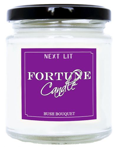 Ароматна свещ с късметче Next Lit Fortune Candle - Bush Bouquet, на английски - 1