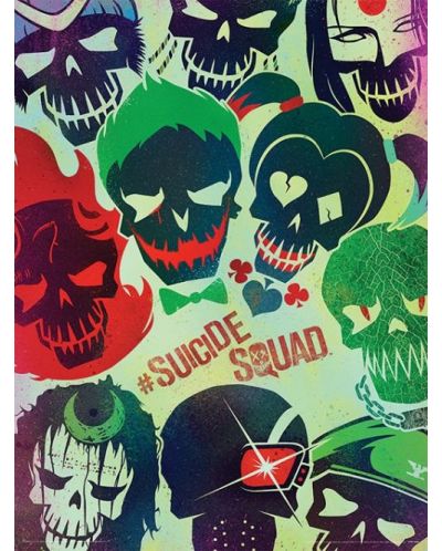 Арт принт Pyramid DC Comics: Suicide Squad - Skulls - 1