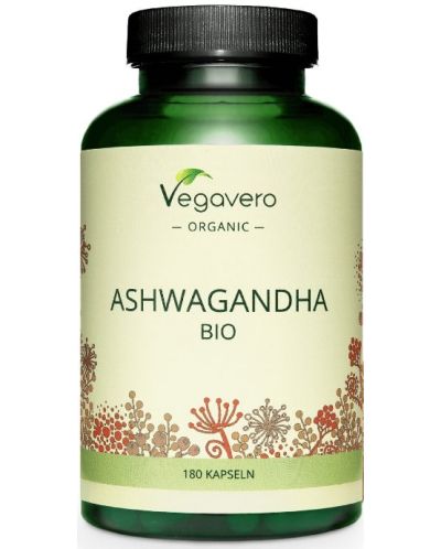 Ashwagandha Bio, 180 капсули, Vegavero - 1