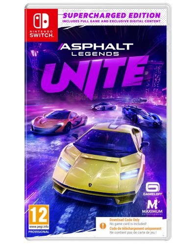 Asphalt: Legends Unite - Supercharged Edition - Код в кутия (Nintendo Switch) - 1
