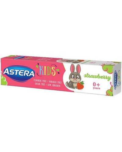 Astera Kids Паста за зъби Strawberry, 0м+, 50 ml - 1
