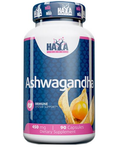 Ashwagandha, 450 mg, 90 капсули, Haya Labs - 1