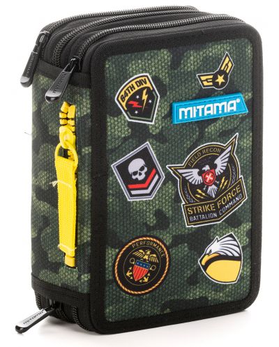 Несесер с ученически пособия Mitama - Army, с 3 отделения