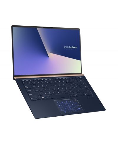 Лаптоп Asus ZenBook UX433FN-A5087T - 90NB0JQ1-M04390, син - 2