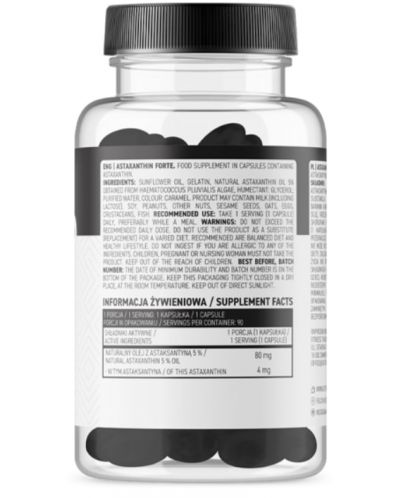 Astaxanthin Forte, 90 капсули, OstroVit - 2