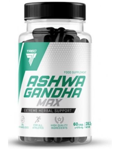 Ashwagandha Max, 335 mg, 60 капсули, Trec Nutrition - 1