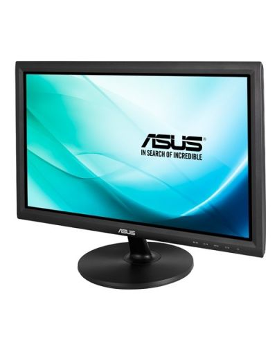 Asus VT207N, 19.5" Touch-Screen 10 point, WLED TN, Glare 5ms, 1000:1, 100000000:1 DFC, 200cd, 1600x900, DVI-D, D-Sub, USB2.0 (Upstream for touch), Adapter built in, Tilt, Black - 1