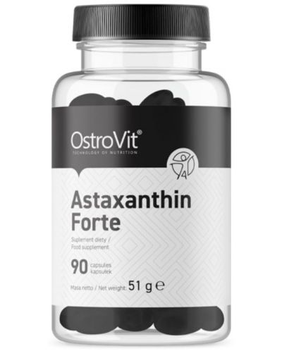 Astaxanthin Forte, 90 капсули, OstroVit - 1