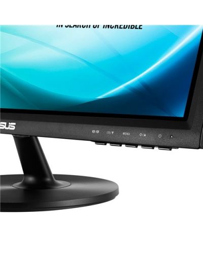 Asus VT207N, 19.5" Touch-Screen 10 point, WLED TN, Glare 5ms, 1000:1, 100000000:1 DFC, 200cd, 1600x900, DVI-D, D-Sub, USB2.0 (Upstream for touch), Adapter built in, Tilt, Black - 3