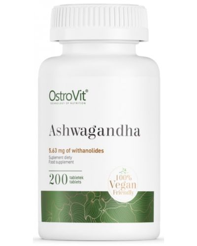 Ashwagandha, 200 таблетки, OstroVit - 1