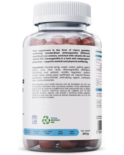 Ashwagandha, 375 mg, 90 желирани таблетки, Osavi - 3