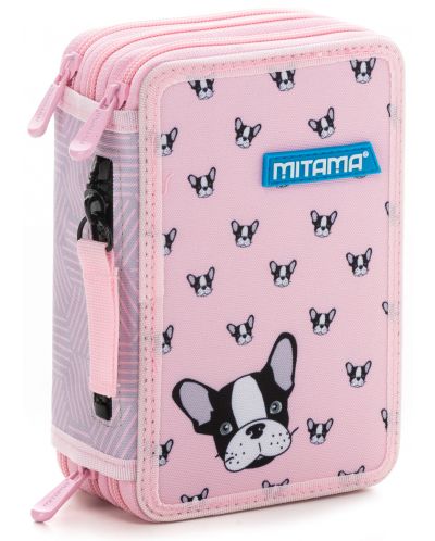 Несесер с ученически пособия Mitama - Pink Dog, с 3 отделения