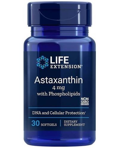 Astaxanthin with Phosphpolipids, 30 софтгел капсули, Life Extension - 1